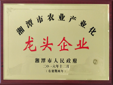 湘潭市农业产业化龙头企业（2016年）